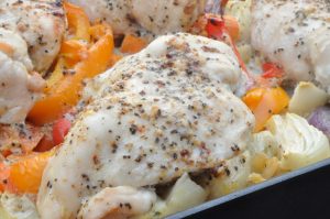 One pot pasta med kyllingebryst - alt i ét fad