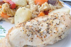 One pot pasta med kyllingebryst - alt i ét fad