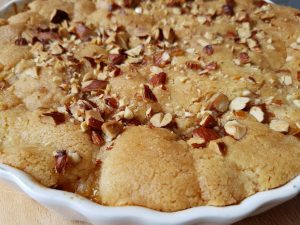 2017-08-06 14.57.57 • nogetiovnen.dk Pæretærte - opskrift på lækker frugttærte med rørt dej