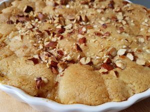 Pæretærte - opskrift på lækker frugttærte med rørt dej