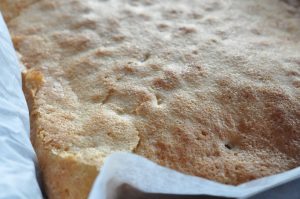 DSC_5471 • nogetiovnen.dk Blondie med rabarber - brownie med hvid chokolade