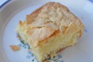 DSC_5472 • nogetiovnen.dk Blondie med rabarber - brownie med hvid chokolade