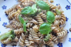 Pasta med kylling, broccoli og fløde - pastaret