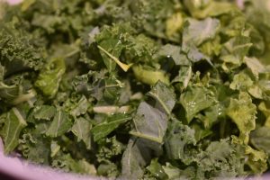 Salat med grønkål, æble og tranebær - opskrift