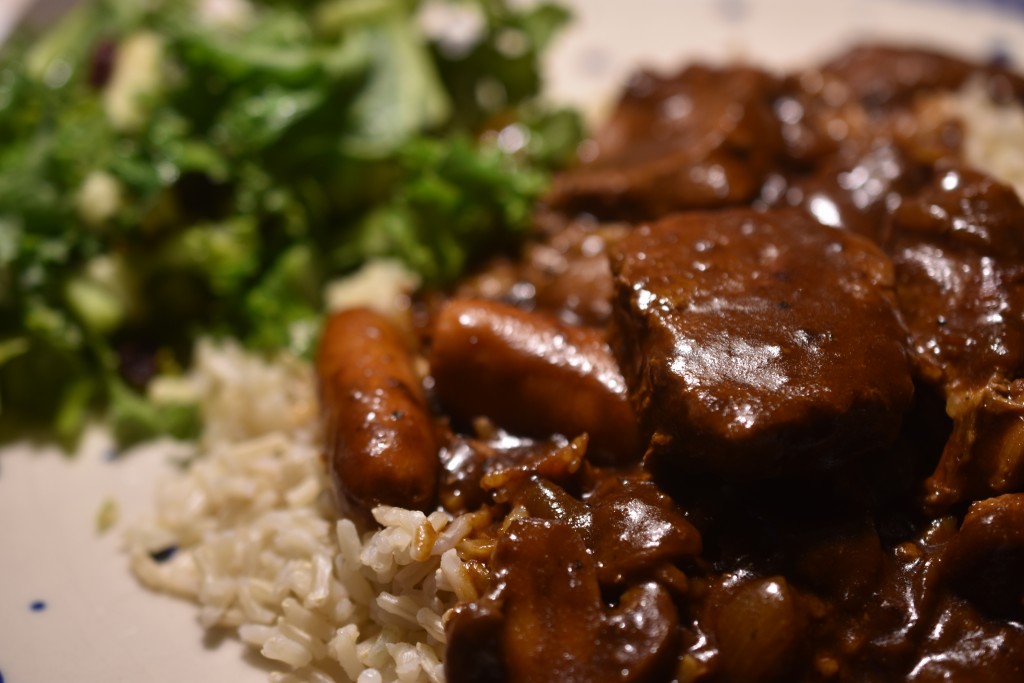 Vikingegryde - mørbradgryde med paprika, fløde og bacon