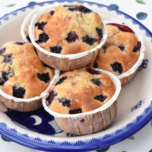 Brombærmuffins - lækre muffins med brombær
