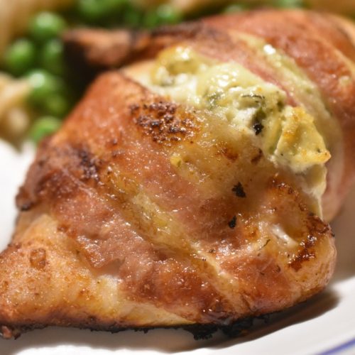 Kylling med pikantost & bacon fyldt kyllingebryst