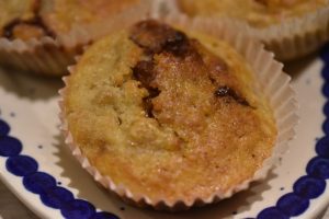 Bananmuffins med Yankie Bar - nemme, svampede og lækre