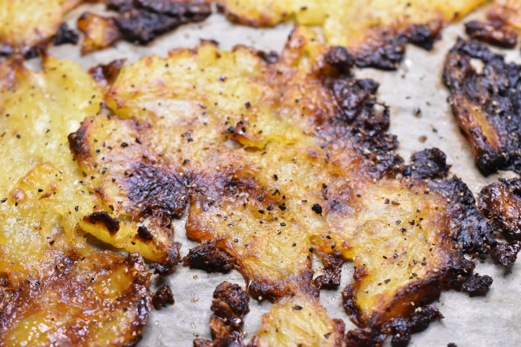 Knuste kartofler med eddike - nem opskrift