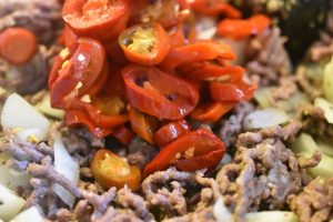 Spaghetti Bolognese med jalapenos - langtidssimret i crockpot