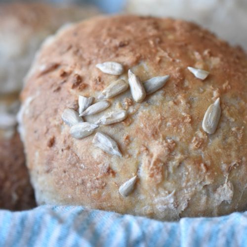 Grovboller med havregryn, bløde og lækre