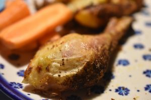 Sprød paprika kylling med rasp og sprøde pommes frites