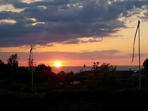 Sommerlykkelig sommerstemning på bloggen - solnedgang