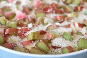 Rabarberkage den bedste opskrift med vanilje