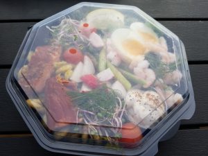 Apetit i Auning - is, kaffe og sandwich