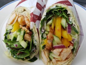 Apetit i Auning - is, kaffe og sandwich