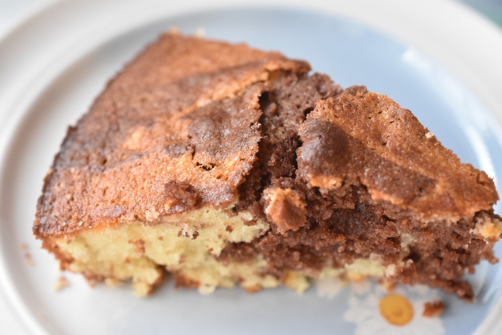 Marmorkage - opskrift på sandkage med kakao