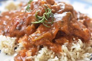 Koteletter i Crockpot - i flødesauce med porrer og persille