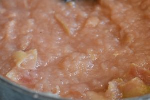 Æblegrød med skræl - nem æblemos