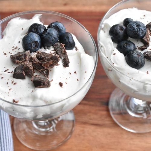 Dessert med skyr og chokolade - nem opskrift