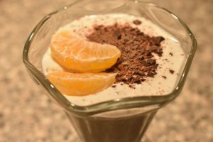 Dessert med skyr og chokolade - nem opskrift