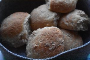 DSC_0220 • nogetiovnen.dk Boller og franskbrød af ris a la mande rester - bløde med rugmel