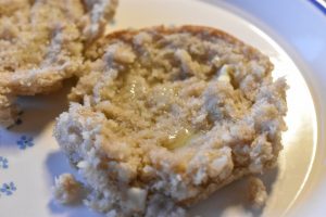 Boller og franskbrød af ris a la mande rester - bløde med rugmel