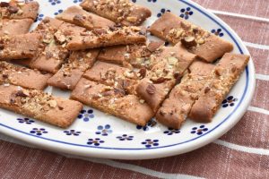 Karamelkager med mandler, chokolade & salt
