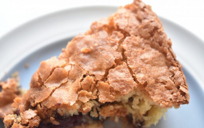 Kage med kokos og blåbær - nem og SÅ lækker kokoskage