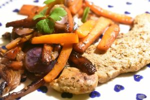 Stegte grøntsager med honning - nem opskrift