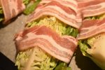 Spidskål med bacon - stegt i ovn. Nemt og lækkert