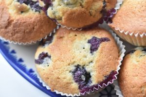 Blåbærmuffins - opskrift på muffins med blåbær