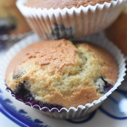 Muffins med blåbær og vanilje - nemme og SÅ lækre