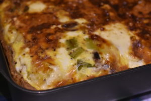 Porre løg tærte med rødløg & bacon - opskrift