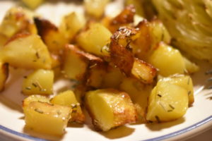 Kartoffeltern i ovn - kartofler med rosmarin 