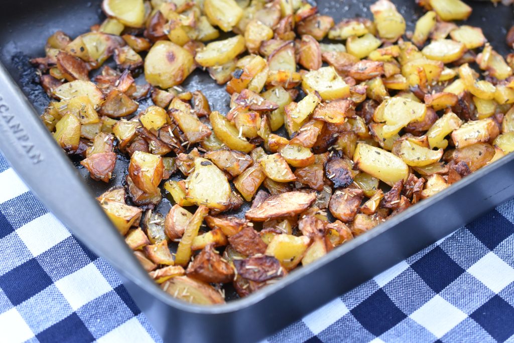 Kartofler i tern i ovn - kartoffeltern m. rosmarin