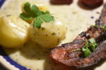 DSC_0801 • nogetiovnen.dk Stegt flæsk med persillesauce - stegt på pande - nem opskrift