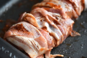 Svinemørbrad med bacon - glaseret
