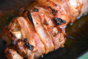 Svinemørbrad med bacon - glaseret
