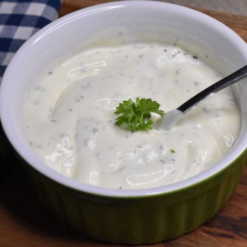 Creme fraiche dressing - nem lækker opskrift