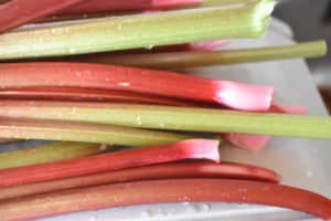 Rabarberkage i bradepande - nem rabarber kage 