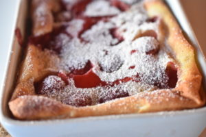 DSC_2180 • nogetiovnen.dk Clafoutis opskrift med jordbær - jordbærkage