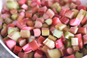 Rabarberkage i bradepande - nem rabarber kage 