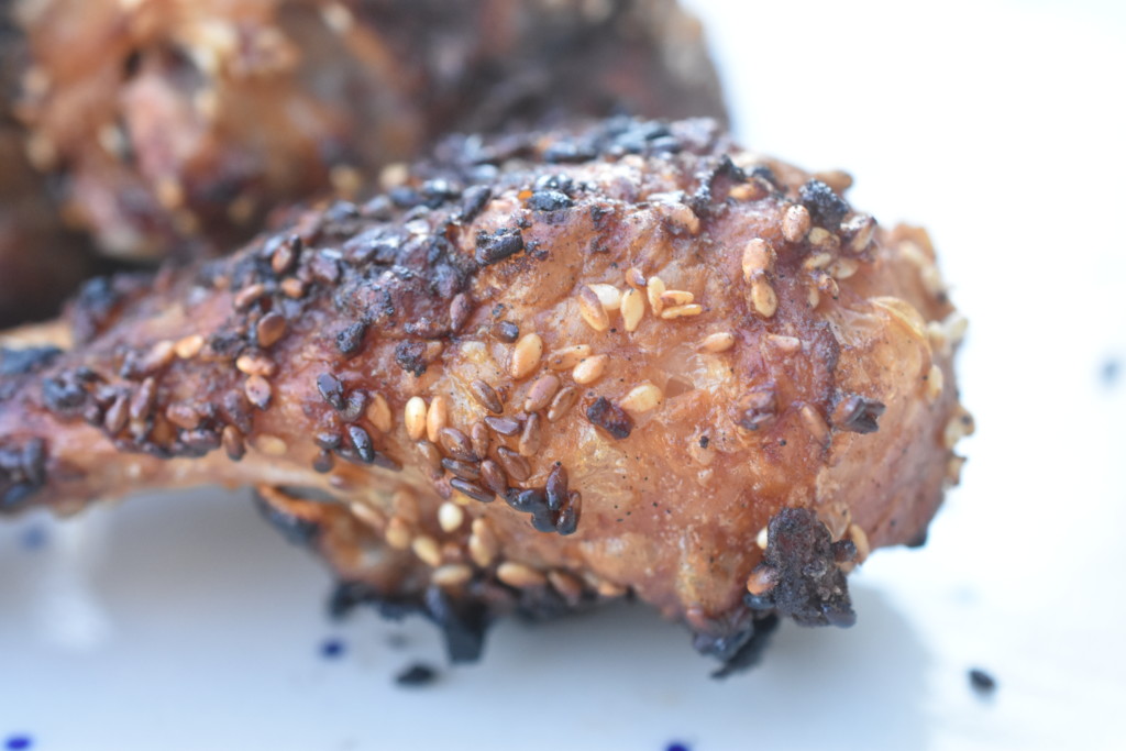 Kylling på grill - med røget paprika og sesamfrø