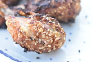 Kyllingelår med sesam i ovn, grill el. airfryer