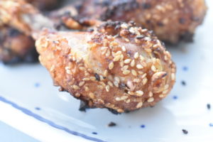 Kyllingelår med sesam i ovn, grill el. airfryer