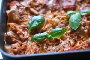 Kyllingelasagne - opskrift på lasagne med kylling