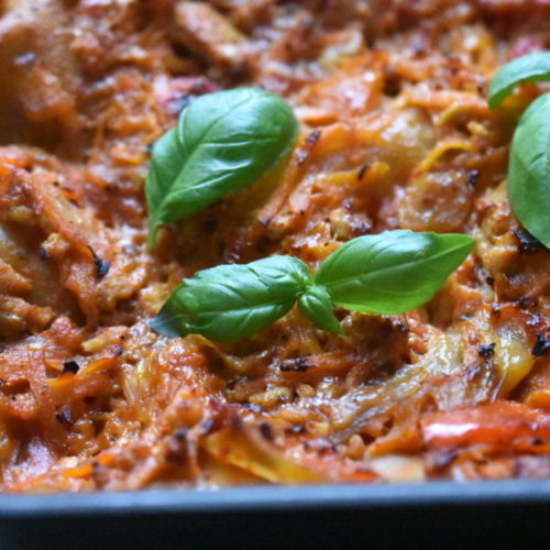 Kyllingelasagne - opskrift på lasagne med kylling
