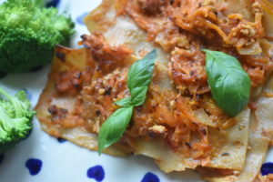 Kyllingelasagne - opskrift på lasagne med kylling