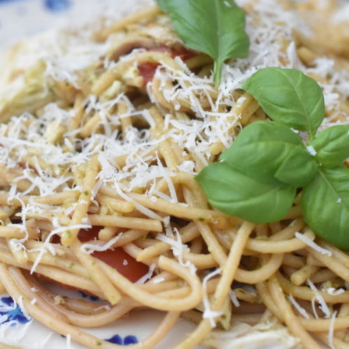 Pasta med kylling og pesto - nem opskrift